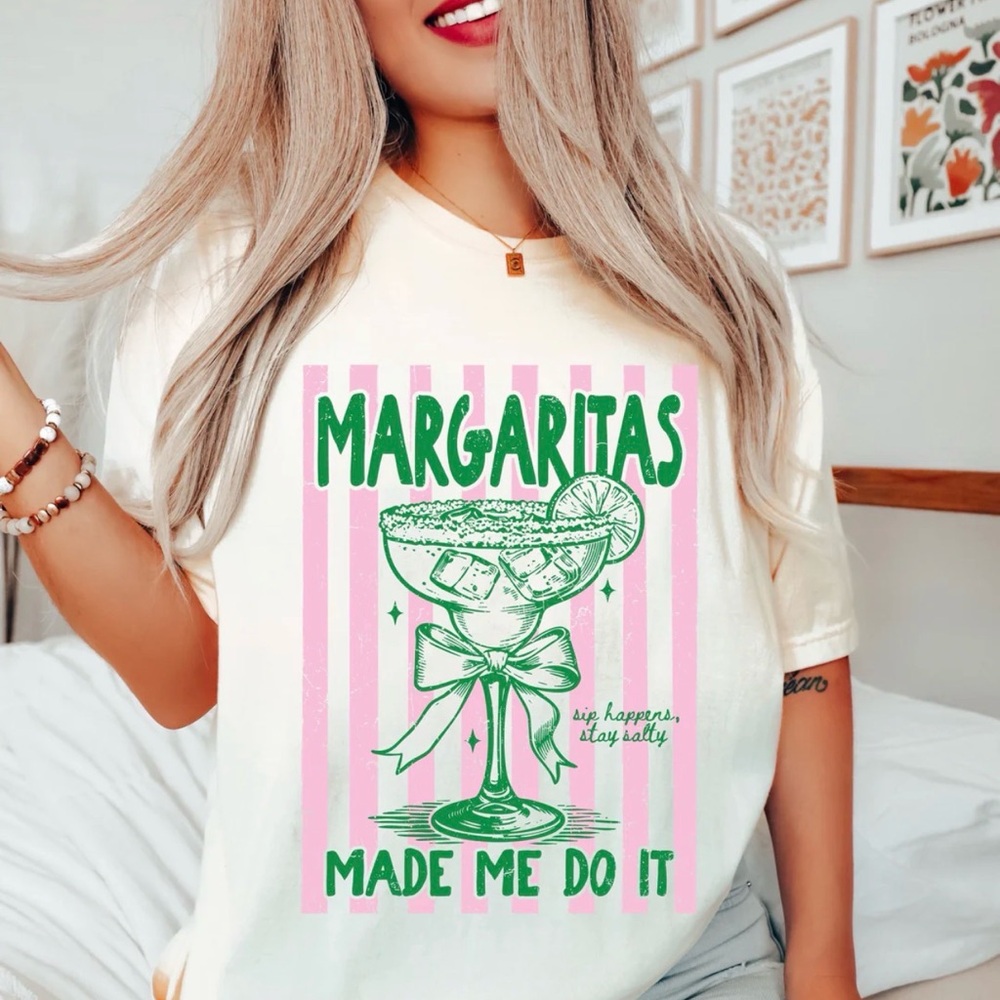 Comfort Colors Margaritas Graphic Tee|Boutique Summer Shirt| Vacation Tee